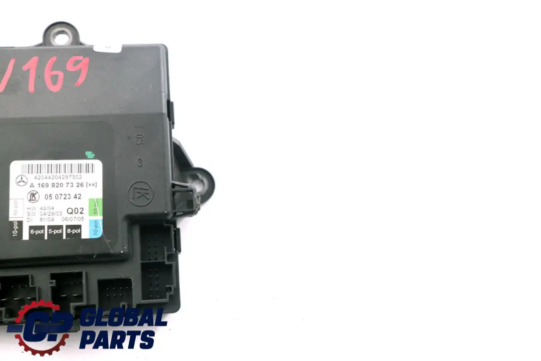 Unità di controllo porta anteriore sinistra per Mercedes W169 W245 con numero di parte A1698207326 Mercedes W169 W245 Unità di controllo porta anteriore sinistra - SKU A1698207326 - Numero di parte A1698207326