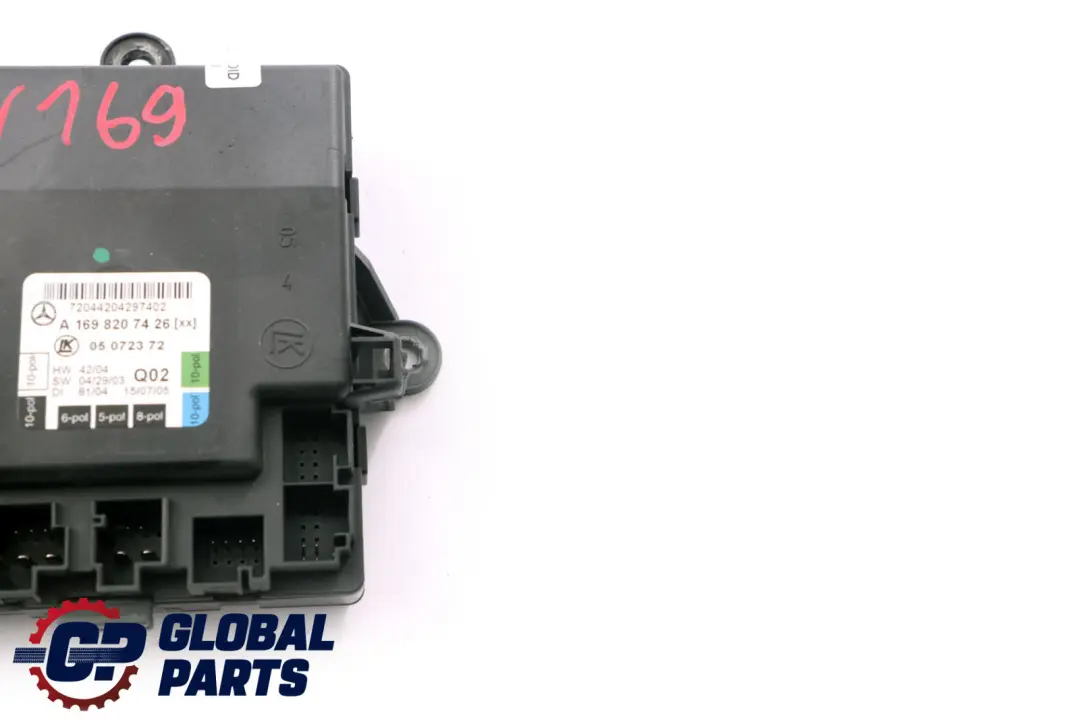  Mercedes-Benz A B Class W169 W245 Door Control Unit Right O/S Rear - SKU A1698207426 - Part number A1698207426