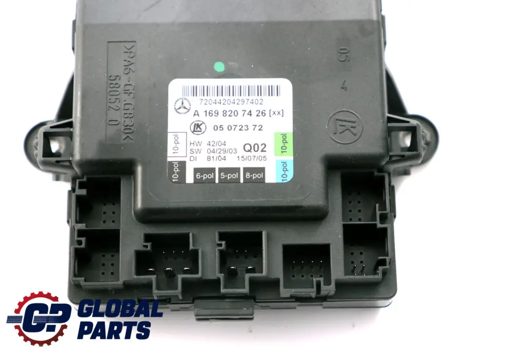 Mercedes-Benz A B Class W169 W245 Door Control Unit Right O/S Rear - SKU A1698207426 - Part number A1698207426