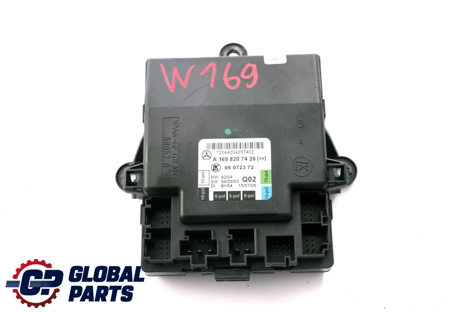 Mercedes W169 W245 Unidad de Control de Puerta Derecha Trasera A1698207426