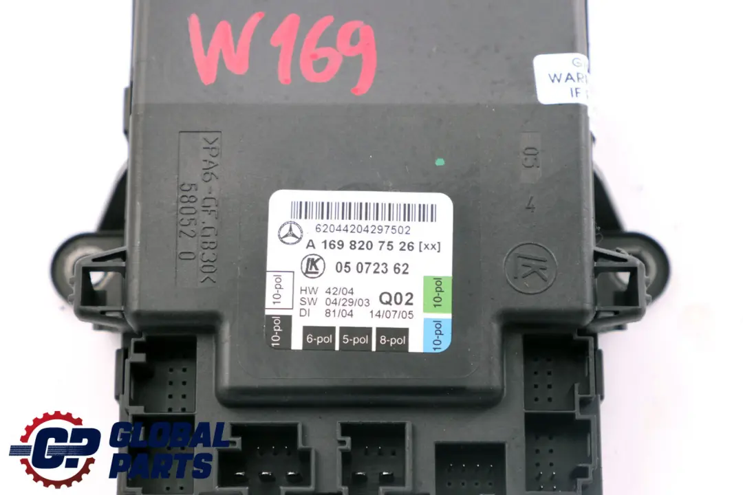 Mercedes W169 W245 Unità di controllo porta posteriore sinistra - SKU A1698207526 - Numero di parte A1698207526