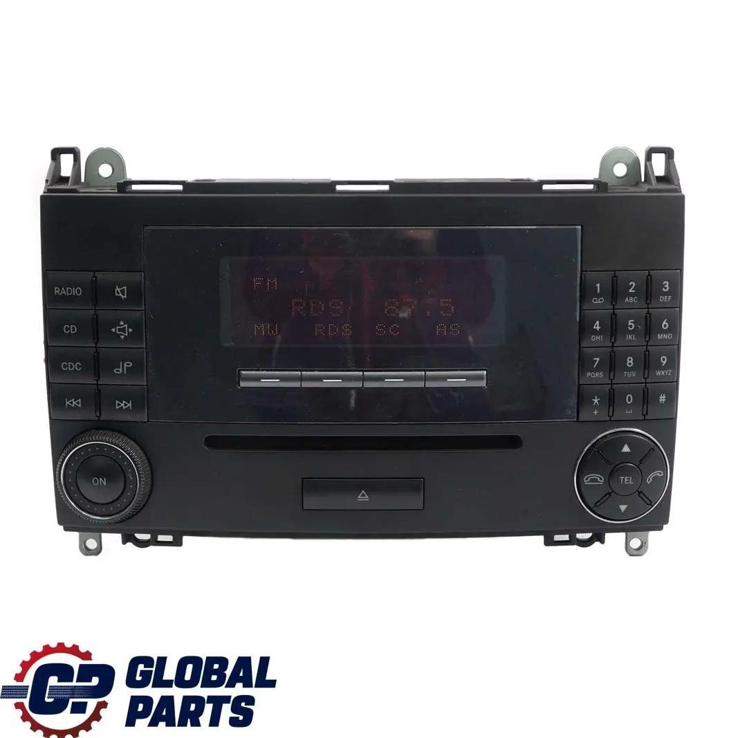 Player Radio Audio Head Unit to Mercedes W169 W245 CD with Part number A1698206189 Mercedes W169 W245 CD Player Radio Audio Head Unit - SKU A1698207589 - Part number A1698206189