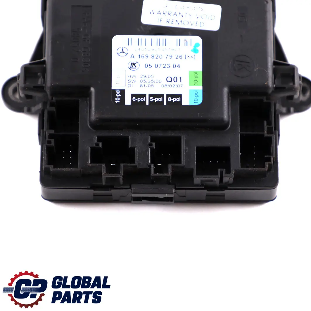  Unité De Commande De Porte Mercedes W169 W245 Avant Gauche Module - SKU A1698207926 - Numéro de pièce A1698207926
