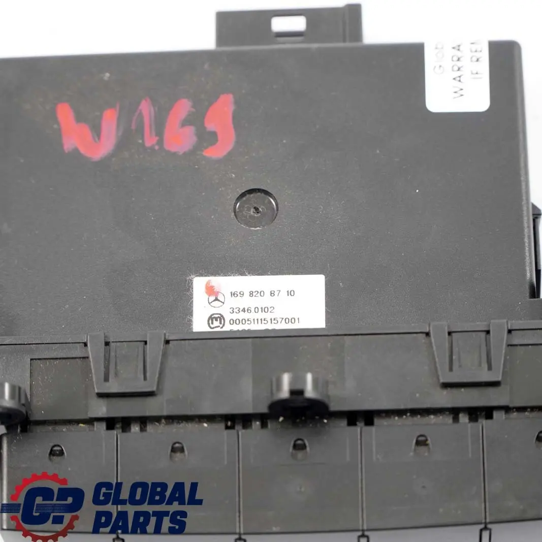 Mercedes W169 W245 PDC Interruptor Control Aparcamiento Modo Remolque A169820871 - SKU A1698208710 - Número de pieza A1698208710