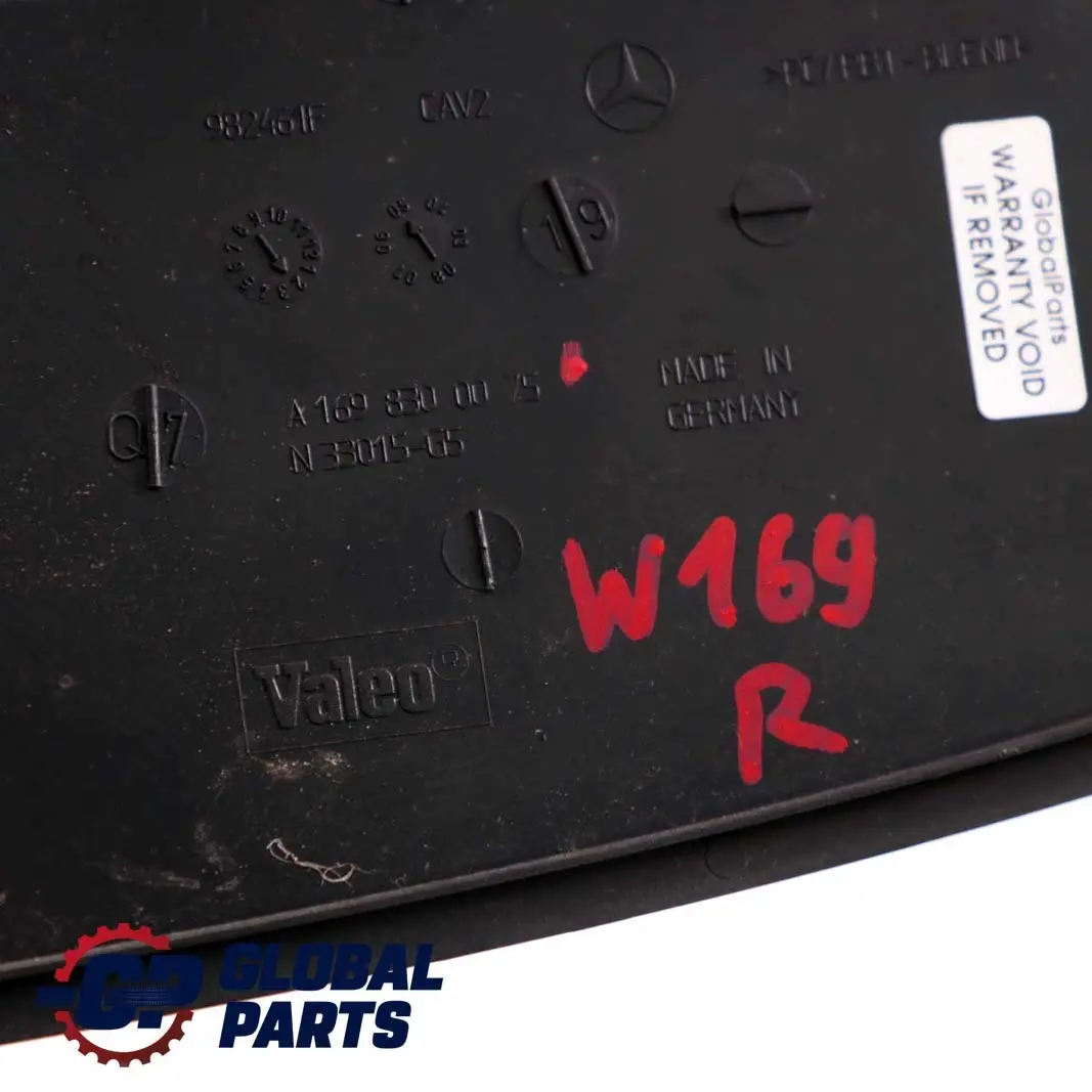  Mercedes-Benz A-Class W169 Front Right O/S Water Drain Cover Black - SKU A1698300075 - Part number A1698300075