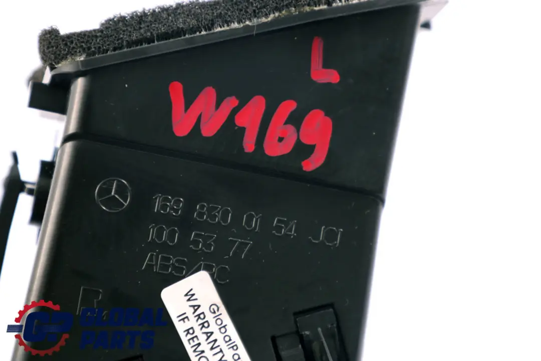 Luftungsgitter Buse D'Air a L'Avant Gauche pour Mercedes W169 W245 à propos du numéro de pièce A1698300154 Mercedes W169 W245 Luftungsgitter Buse D'Air a L'Avant Gauche - SKU A1698300154 - Numéro de pièce A1698300154