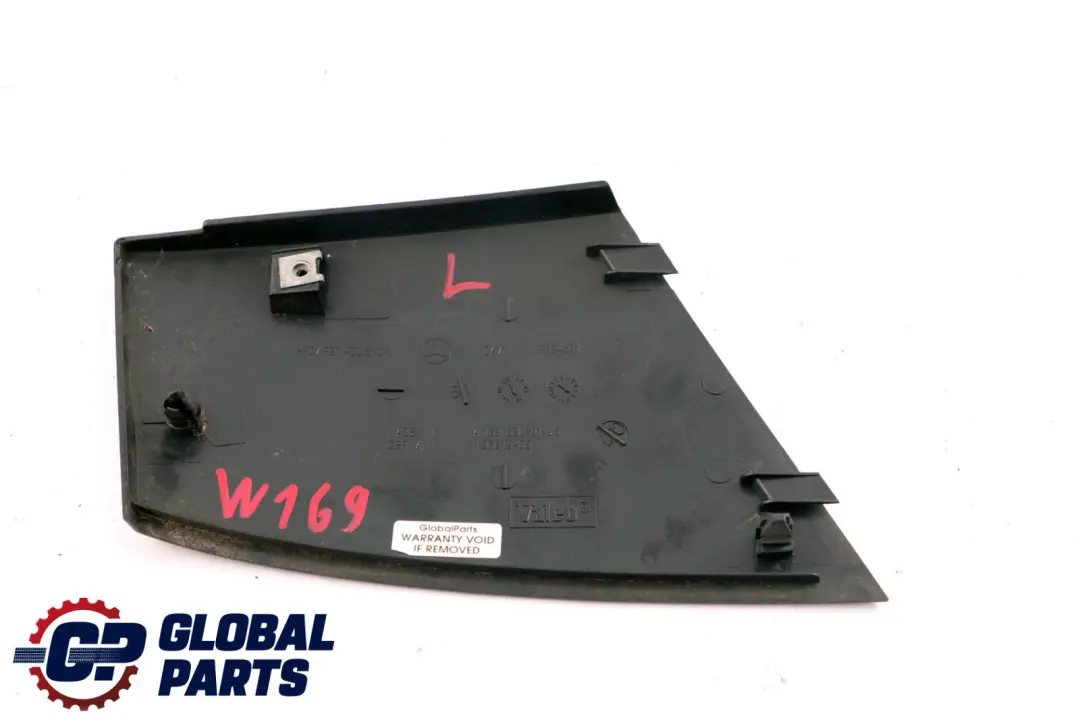 Mercedes W169 Couvercle de drainage d'eau avant gauche Noir - SKU A1698300175 - Numéro de pièce A1698300175