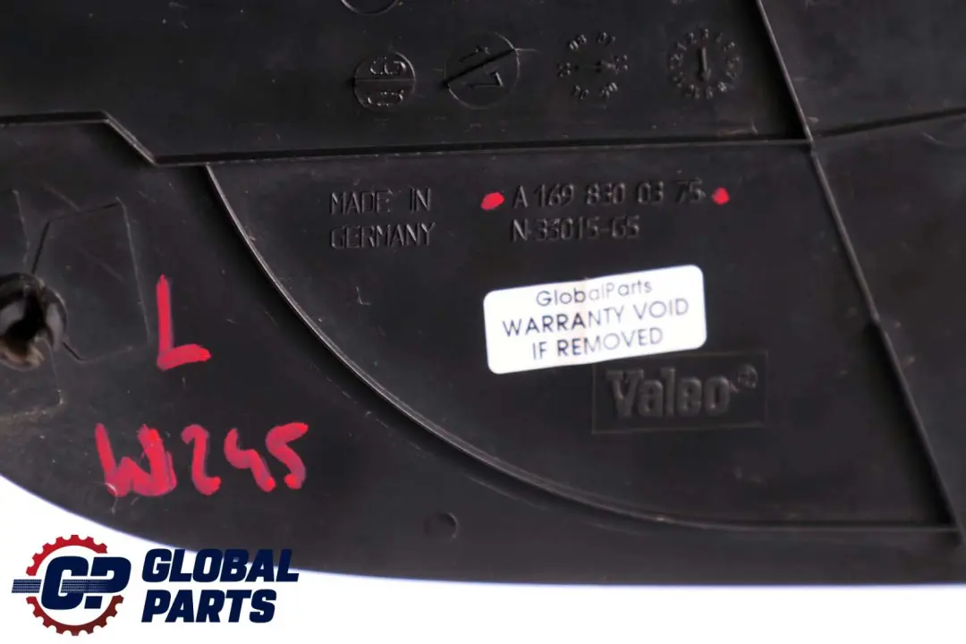 Mercedes W245 vorne links Wasserablaufdeckel schwarz - SKU A1698300375 - Teilenummer A1698300375
