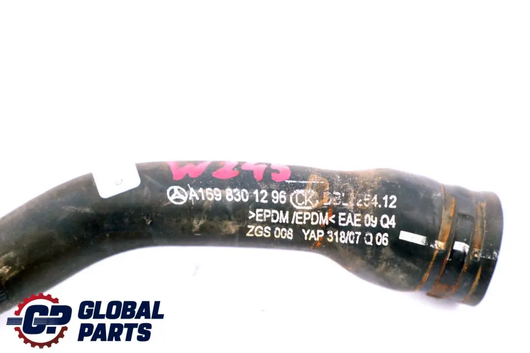  Mercedes-Benz A B Classe W169 W245 Diesel Refroidissement Tuyau - SKU A1698301296 - Numéro de pièce A1698301296