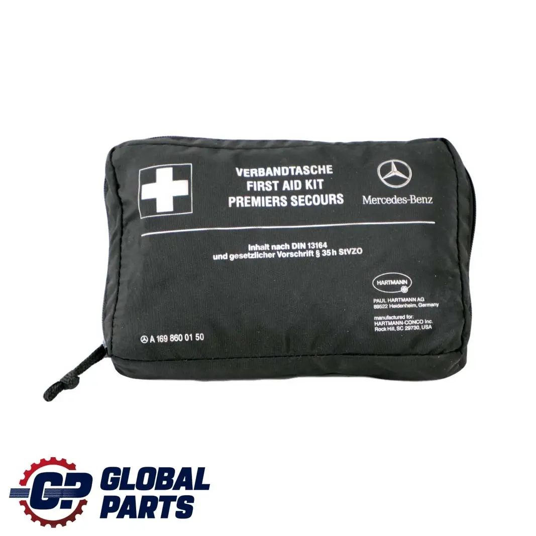 Botiquín Primeros Auxilios Emergencia Bolsa Caja para Mercedes A C E W169 W203 W212 con número de pieza A1698600150 Mercedes A C E W169 W203 W212 Botiquín Primeros Auxilios Emergencia Bolsa Caja - SKU A1698600150-1 - Número de pieza A1698600150