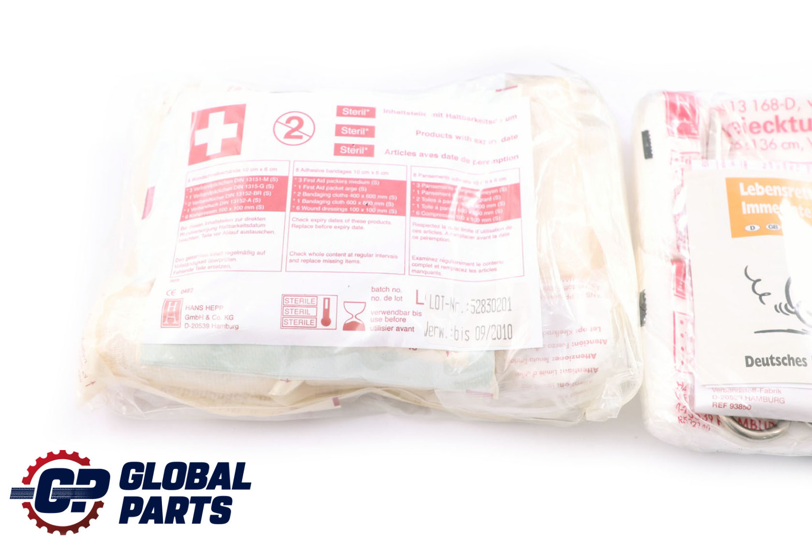 Genuine Mercedes-Benz First Aid Kit A1698600150 – Fits A/B/C/E/GL/GLA/GLS/GLE Class, Black, German Materials