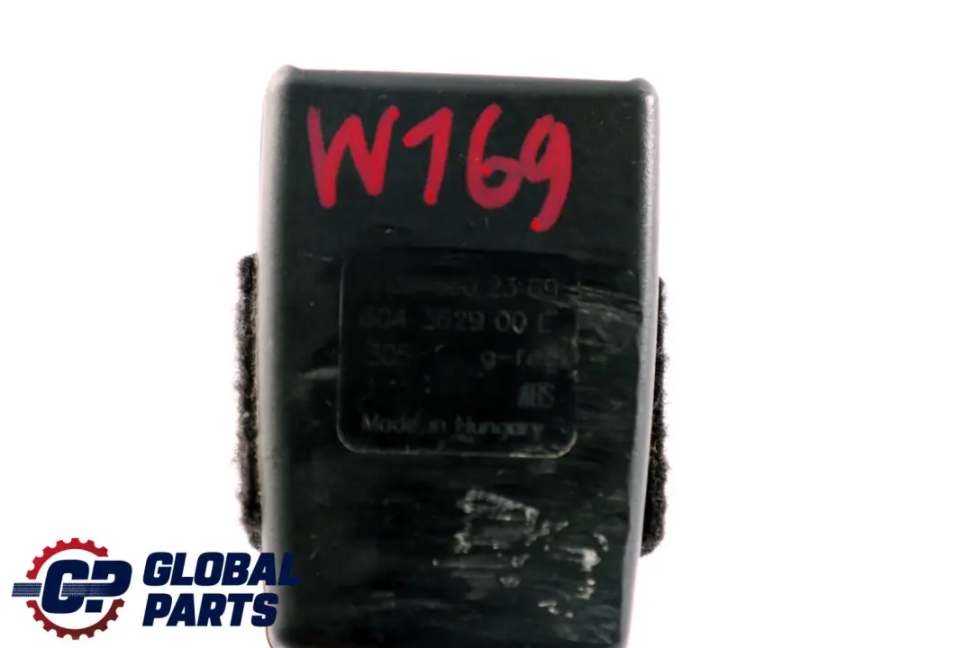 Hebilla cinturón seguridad asiento delantero izquierdo derecho para Mercedes W169 con número de pieza A1698602369 Mercedes W169 Hebilla cinturón seguridad asiento delantero izquierdo derecho - SKU A1698602369 - Número de pieza A1698602369