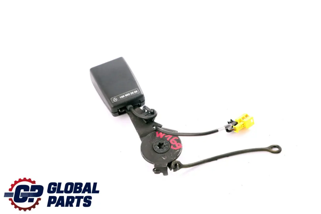 Fibbia chiusura cintura sicurezza posteriore centrale per Mercedes W169 W245 con numero di parte A1698602669 Mercedes W169 W245 Fibbia chiusura cintura sicurezza posteriore centrale - SKU A1698602669 - Numero di parte A1698602669