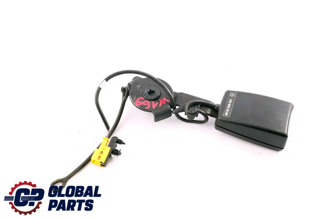 Class W169 W245 Rear Centre Seat Belt Latch Buckle to Mercedes A B with Part number A1698602669 Mercedes A B Class W169 W245 Rear Centre Seat Belt Latch Buckle - SKU A1698602669 - Part number A1698602669