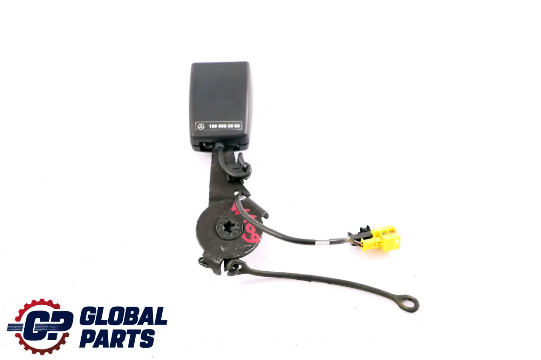 Fibbia chiusura cintura sicurezza posteriore centrale per Mercedes W169 W245 con numero di parte A1698602669 Mercedes W169 W245 Fibbia chiusura cintura sicurezza posteriore centrale - SKU A1698602669 - Numero di parte A1698602669