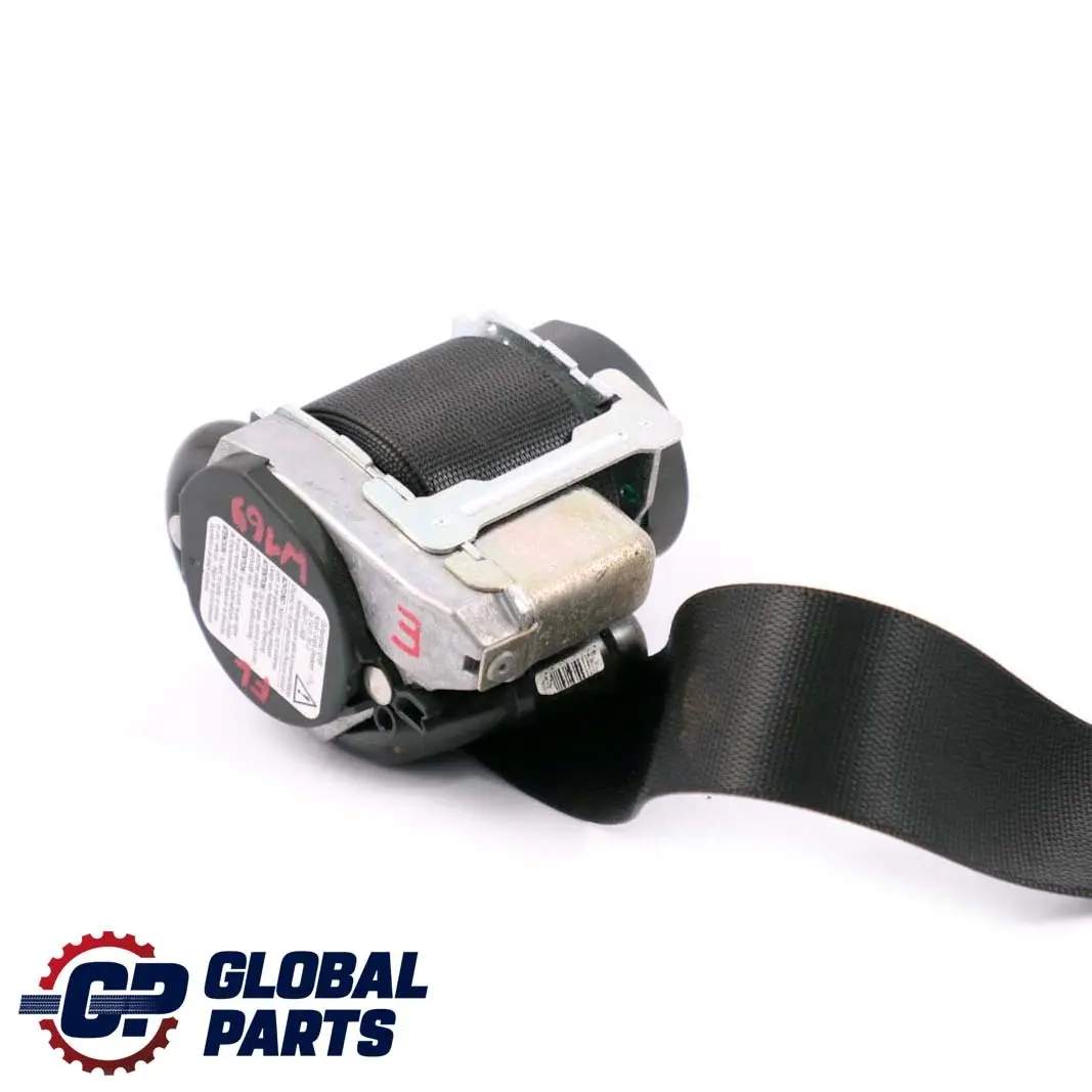  Mercedes-Benz A-Class W169 Front Left N/S Seat Belt Black - SKU A1698603385 - Part number A1698603385