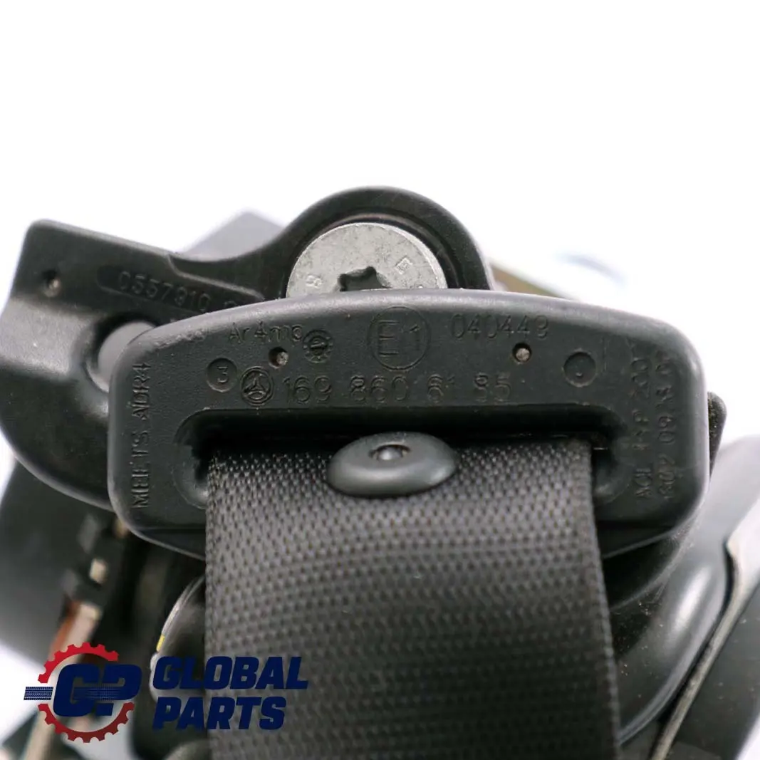 Cintura Sicurezza Posteriore Sinistra Nero per Mercedes W169 con numero di parte A1698606185 Mercedes W169 Cintura Sicurezza Posteriore Sinistra Nero - SKU A1698606185 - Numero di parte A1698606185