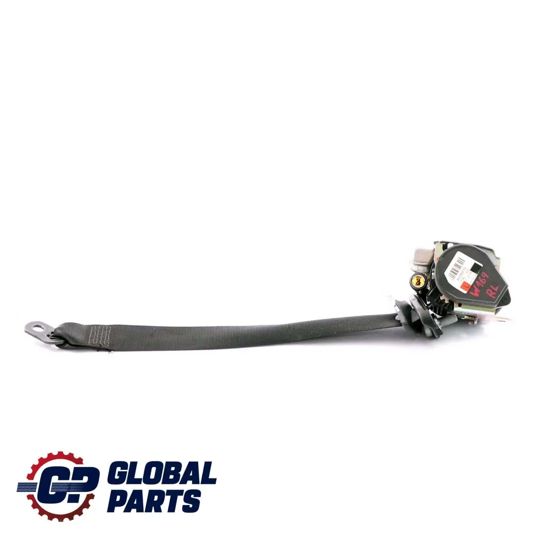 Mercedes W169 Rear Left N/S Seat Belt Black - SKU A1698606185 - Part number A1698606185