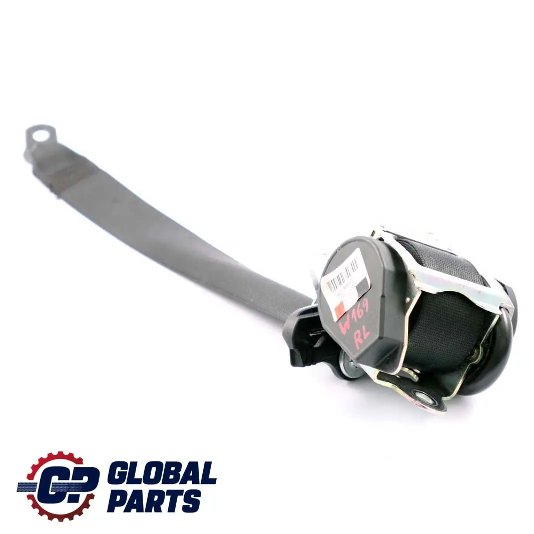 Mercedes W169 Hinten Links Sicherheitsgurt Schwarz - SKU A1698606185 - Teilenummer A1698606185