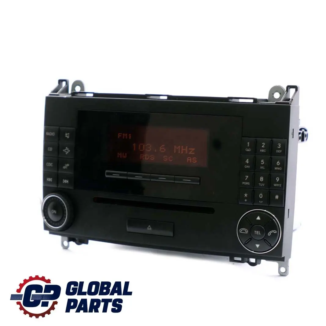Reproductor de CD Radio Unidad principal estéreo para Mercedes W169 W245 con número de pieza A1698700689 Mercedes W169 W245 Reproductor de CD Radio Unidad principal estéreo - SKU A1698700689 - Número de pieza A1698700689
