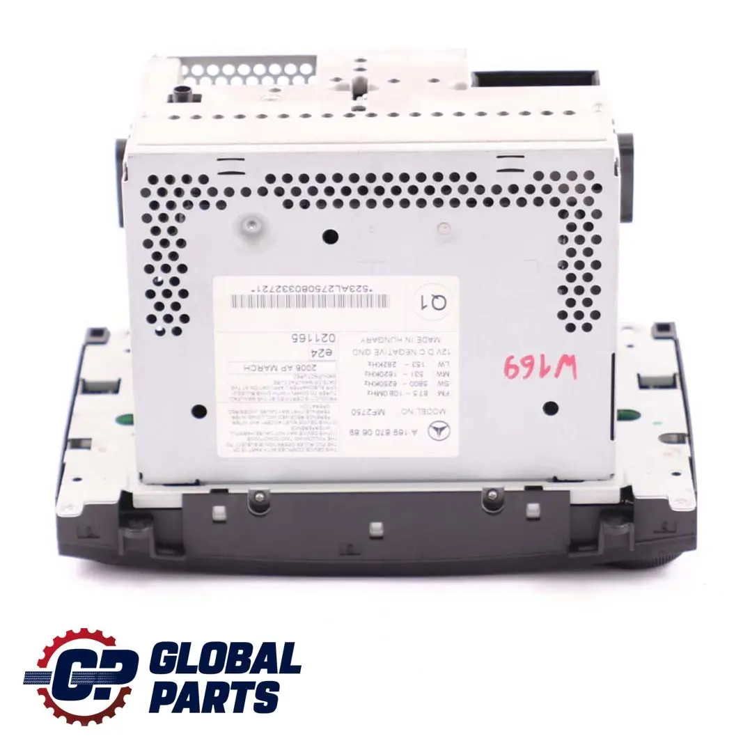 Player Radio Stereo Head Unit to Mercedes W169 W245 CD with Part number A1698700689 Mercedes W169 W245 CD Player Radio Stereo Head Unit - SKU A1698700689 - Part number A1698700689