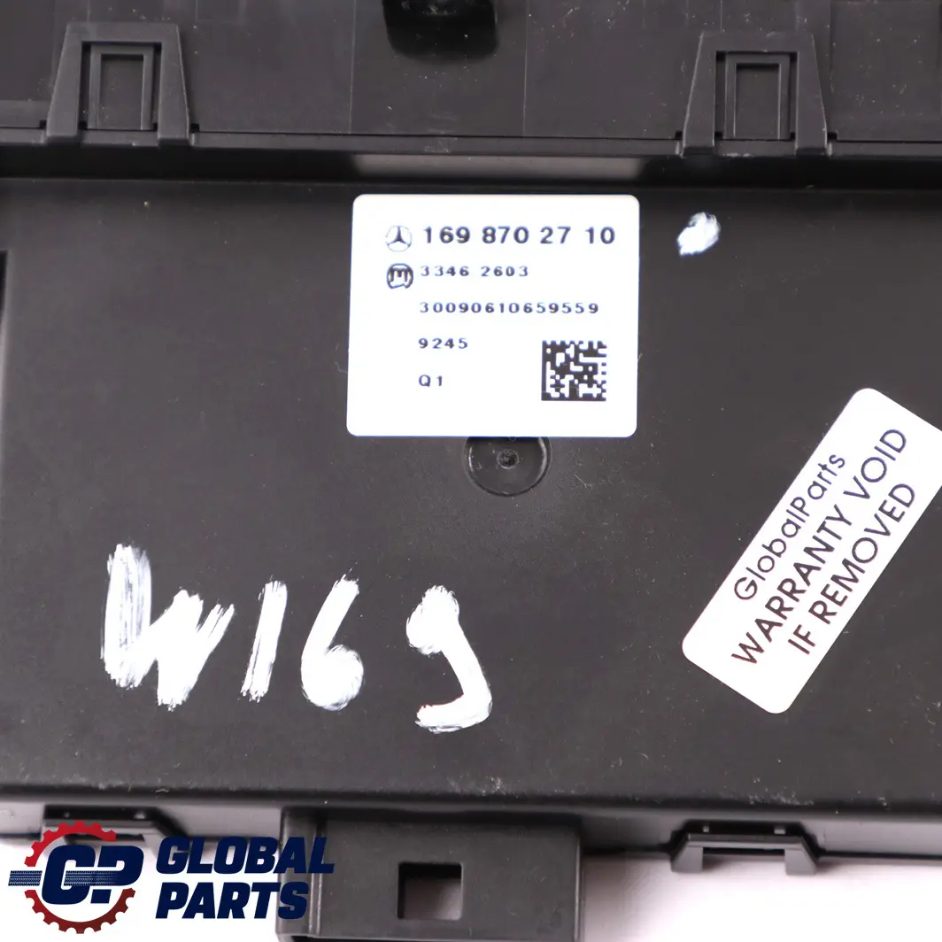  Mercedes-Benz W169 W245 Protección de Remolque ECO Botón Unidad Módulo - SKU A1698702710 - Número de pieza A1698702710