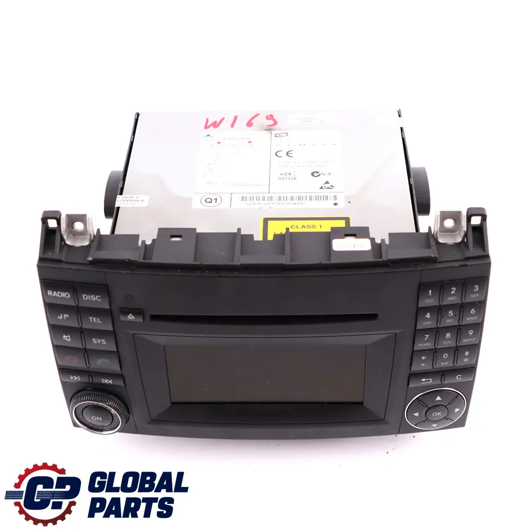 Lettore CD Radio Stereo Unità principale per Mercedes W169 W245 con numero di parte A1698705894 Mercedes W169 W245 Lettore CD Radio Stereo Unità principale - SKU A1698705894 - Numero di parte A1698705894