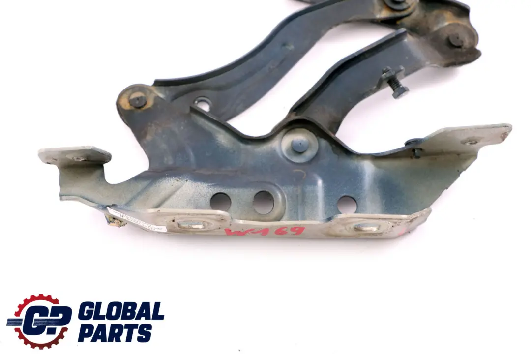 Hinge Left N/S Bonnet Front Atoll Blue 375U to Mercedes A-Class W169 with Part number A1698800128 Mercedes A-Class W169 Hinge Left N/S Bonnet Front Atoll Blue 375U - SKU A1698800128-AB - Part number A1698800128