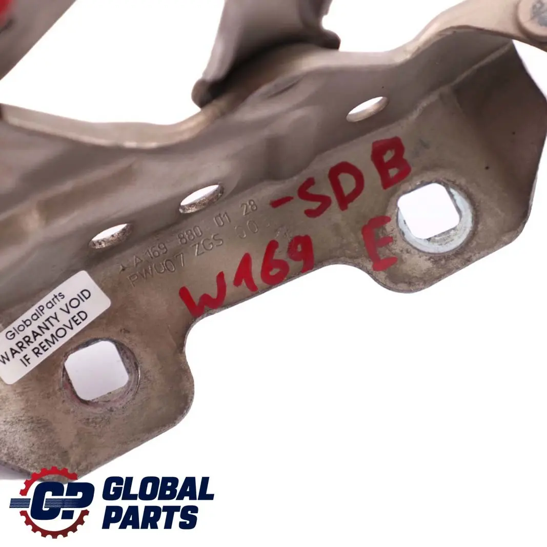  Mercedes-Benz A W169 Haubenscharnier Motorhaube Links Duenenbeige - 791 - SKU A1698800128-SDB - Teilenummer A1698800128