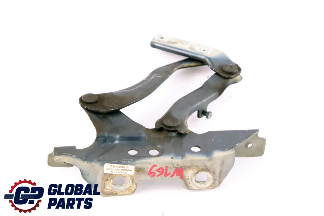 Hinge Right O/S Bonnet Front Atoll Blue 375U to Mercedes A-Class W169 with Part number A1698800228 Mercedes A-Class W169 Hinge Right O/S Bonnet Front Atoll Blue 375U - SKU A1698800228-AB - Part number A1698800228