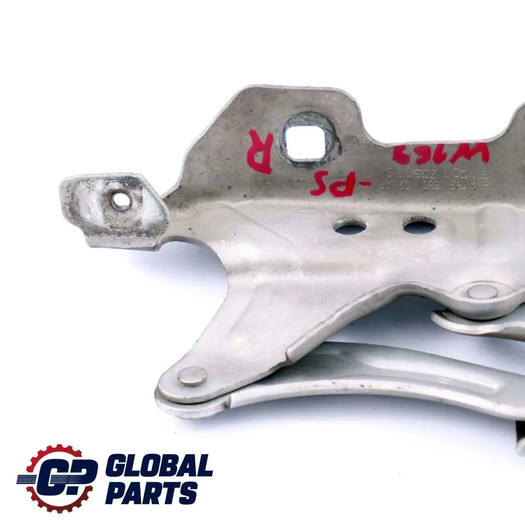 Clase A W169 Bisagra Derecha Capo Delantero Plata Polar 761 para Mercedes con número de pieza A1698800228 Mercedes Clase A W169 Bisagra Derecha Capo Delantero Plata Polar 761 - SKU A1698800228-PS - Número de pieza A1698800228