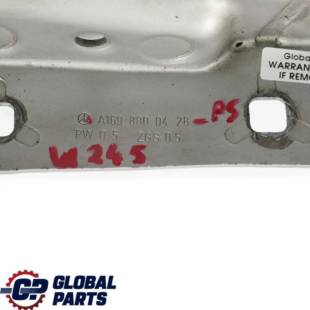 Hood Bonnet Right O/S Hinge Polar Silver - 761 to Mercedes W245 with Part number A1698800428 Mercedes W245 Hood Bonnet Right O/S Hinge Polar Silver - 761 - SKU A1698800428-PS - Part number A1698800428