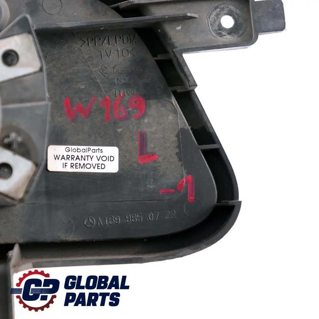 Parachoques Delantero Luz Antiniebla Cubierta Izquierda para Mercedes W169 con número de pieza A1698850722 Mercedes W169 Parachoques Delantero Luz Antiniebla Cubierta Izquierda - SKU A1698850722-1 - Número de pieza A1698850722