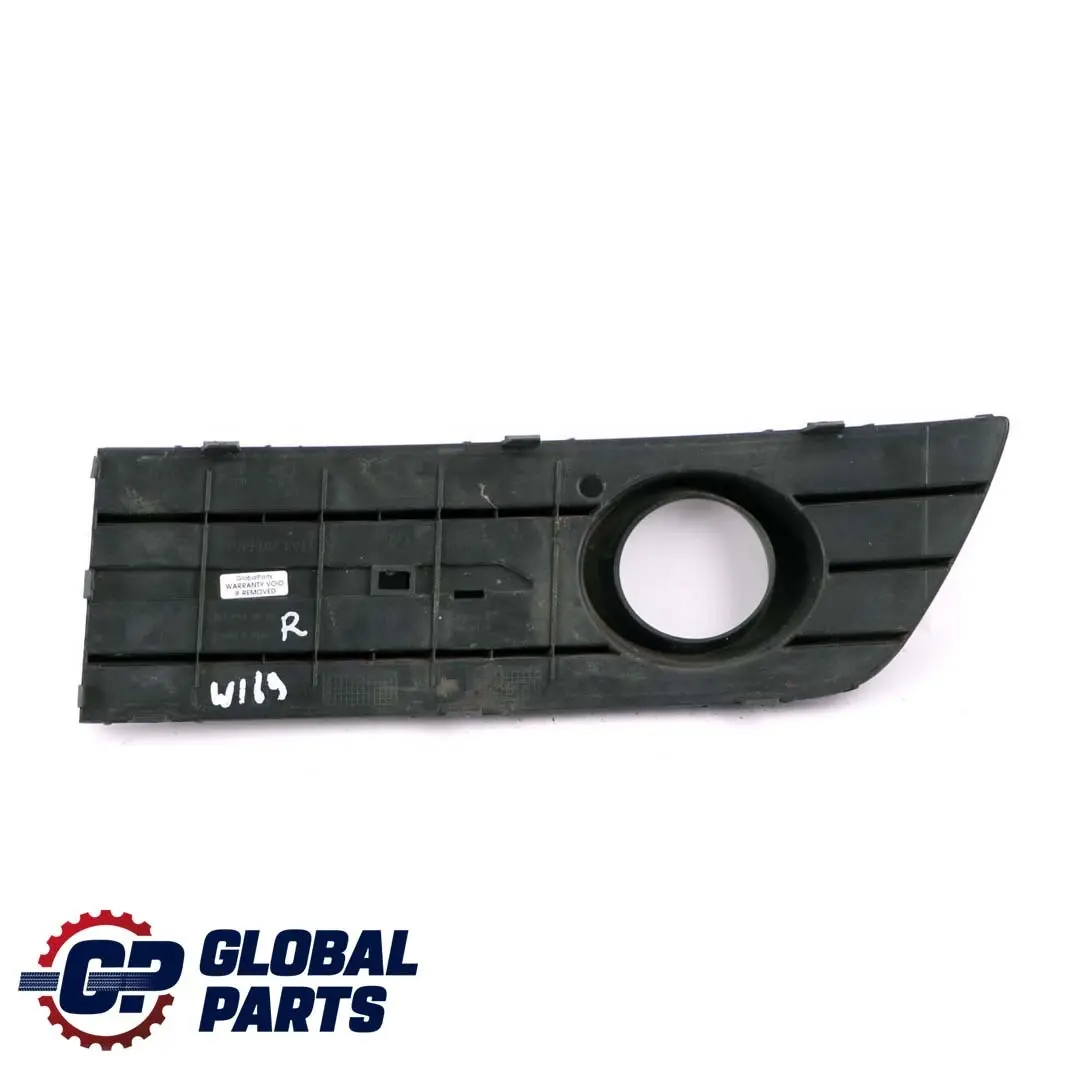 Front Bumper Fog Light Lamp Cover Right O/S to Mercedes W169 with Part number A1698871025 Mercedes W169 Front Bumper Fog Light Lamp Cover Right O/S - SKU A1698871025 - Part number A1698871025