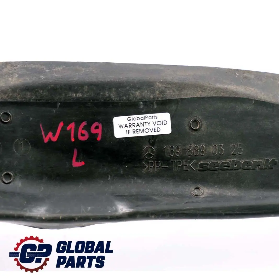 Junta De Guardabarros Delantero Izquierdo para Mercedes W169 con número de pieza A1698890325 Mercedes W169 Junta De Guardabarros Delantero Izquierdo - SKU A1698890325 - Número de pieza A1698890325