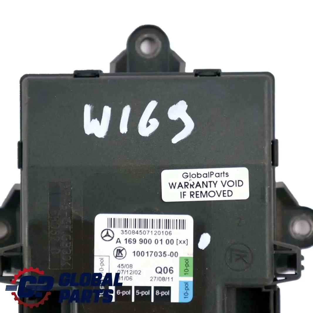 Mercedes-Benz A B W169 W245 Front Left Door N/S Control Unit Module - SKU A1699000100 - Part number A1699000100