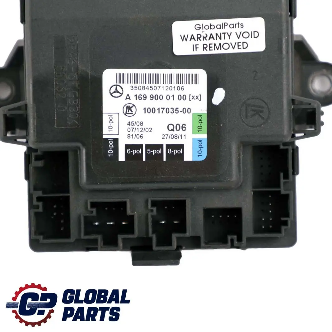 Módulo unidad control puerta delantera izquierda para Mercedes W169 W245 con número de pieza A1699000100 Mercedes W169 W245 Módulo unidad control puerta delantera izquierda - SKU A1699000100 - Número de pieza A1699000100