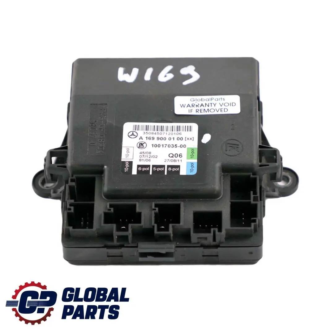  Mercedes-Benz A B W169 W245 Front Left Door N/S Control Unit Module - SKU A1699000100 - Part number A1699000100