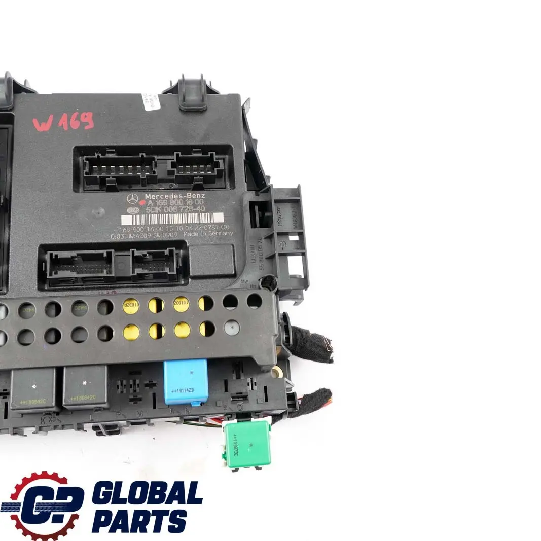 Tecnología SAM Módulo Control Caja Fusibles para Mercedes W169 W245 48V con número de pieza A1699001600 Mercedes W169 W245 48V Tecnología SAM Módulo Control Caja Fusibles - SKU A1699001600 - Número de pieza A1699001600