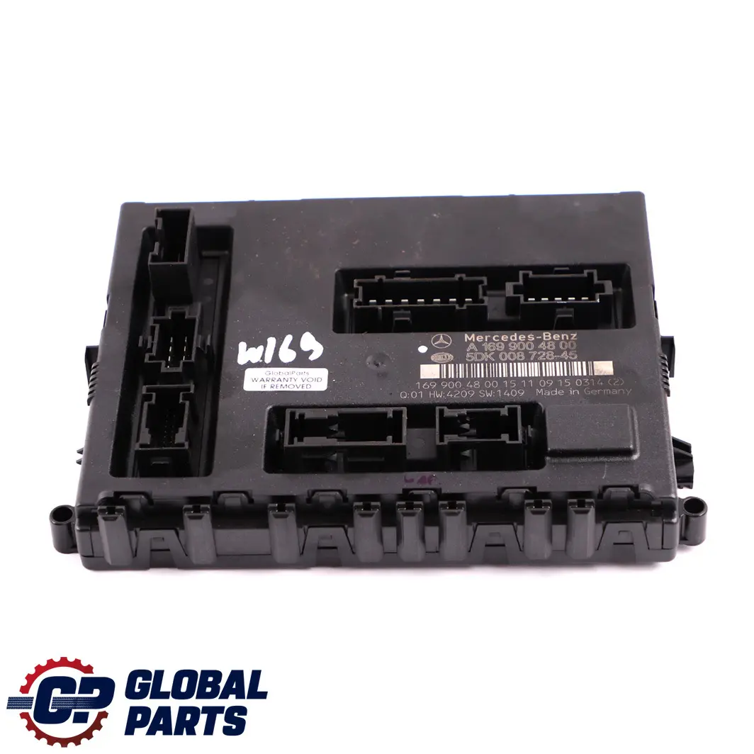  Mercedes-Benz W169 W245 SAM Modulo di controllo scatola dei fusibili - SKU A1699004800 - Numero di parte A1699004800
