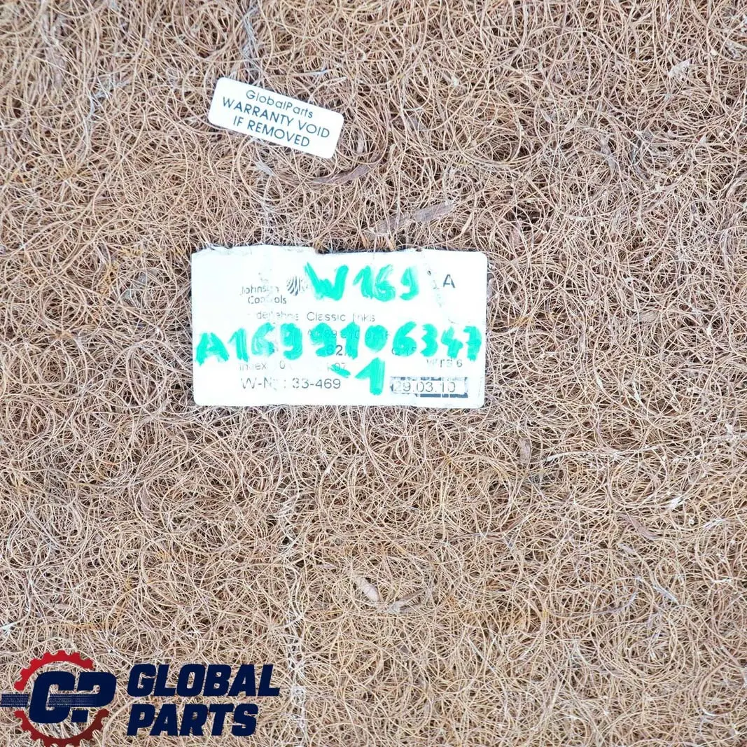 Mercedes-Benz A W169 Vordersitz Lehne Bezug Links Stoff Schwarz Anthrazit für mit Teilenummer A1699106347 Mercedes-Benz A W169 Vordersitz Lehne Bezug Links Stoff Schwarz Anthrazit - SKU A1699106347-1 - Teilenummer A1699106347