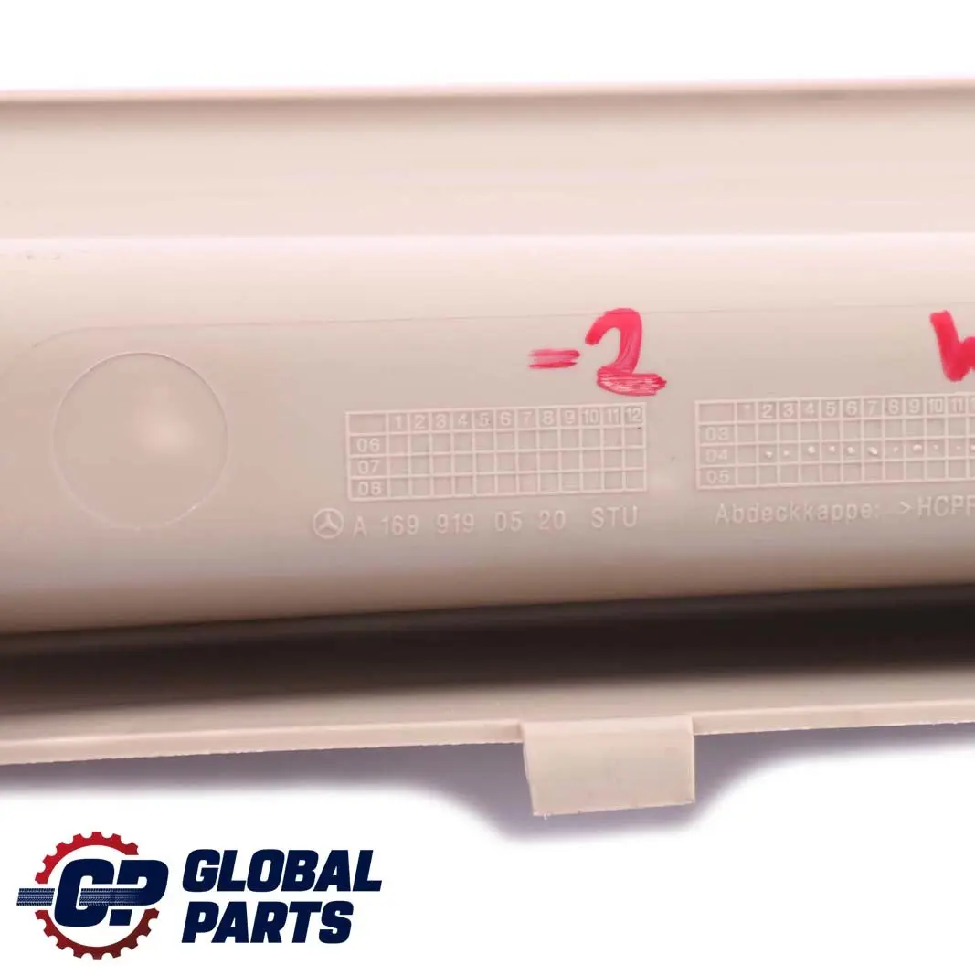  Mercedes-Benz A B W169 W245 Left N/S Seat Cover Storage Trim Beige - SKU A1699190520-2 - Part number A1699190520