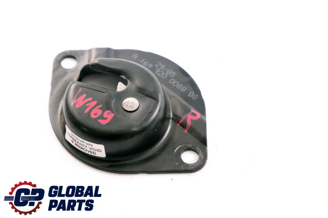 Mercedes W169 W245 Rear Right O/S Seat Latch Cover - SKU A1699200088 - Part number A1699200088