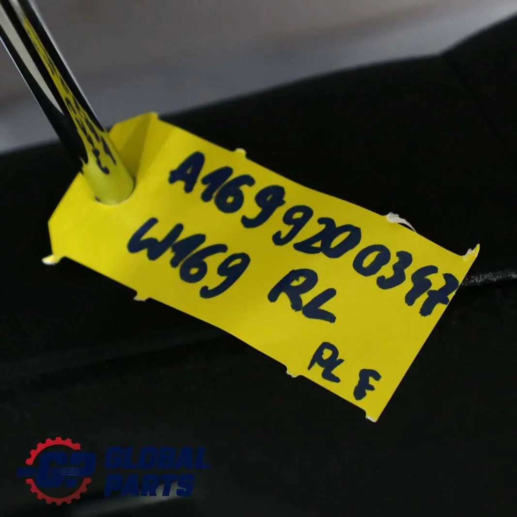 Mercedes A Klasse W169 Rücksitz Lehne Bezug Links Stoff Schwarz Anthrazit - SKU A1699200347 - Teilenummer A1699200347