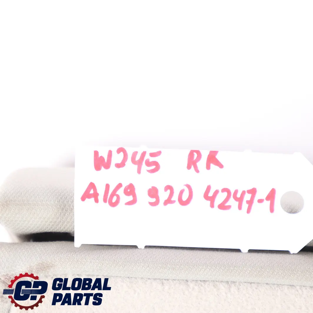  Mercedes-Benz B W245 Rear Right Seat O/S Cloth Backrest Cover Alpaca Grey - SKU A1699204247-1 - Part number A1699204247