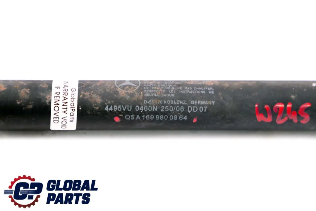 Pressure Strut Tailgate Boot Trunk Right to Mercedes B-Class W245 Gas with Part number A1699800864 Mercedes B-Class W245 Gas Pressure Strut Tailgate Boot Trunk Right - SKU A1699800864 - Part number A1699800864