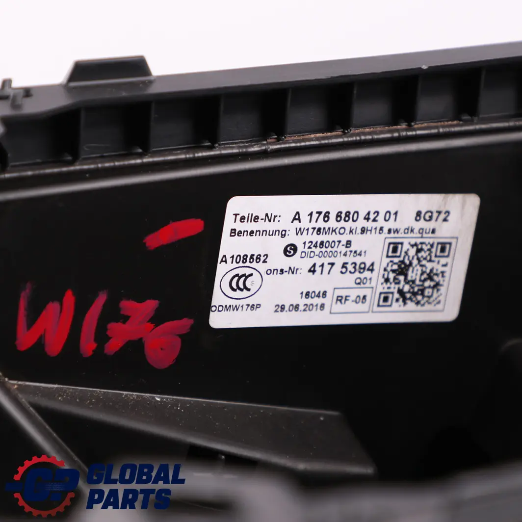  Mercedes-Benz A CLA W176 C117 Centre Console Trim Storage Black A1766804201 - SKU A1766801450 - Part number A1766801450