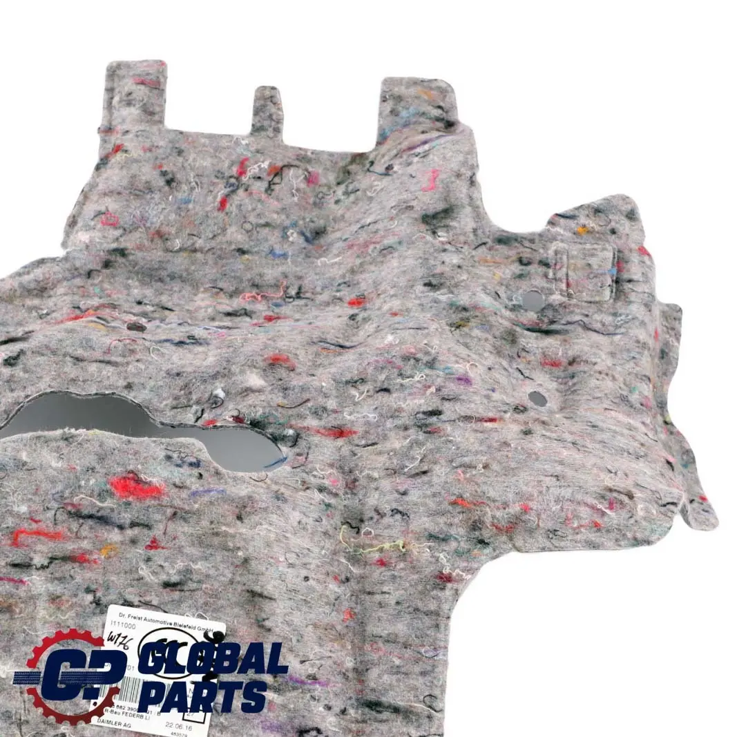 Mercedes-Benz A W176 Insulation Rear Left N/S Wheelhouse Wheel Arch to with Part number A1766823900 Mercedes-Benz A W176 Insulation Rear Left N/S Wheelhouse Wheel Arch - SKU A1766823900 - Part number A1766823900