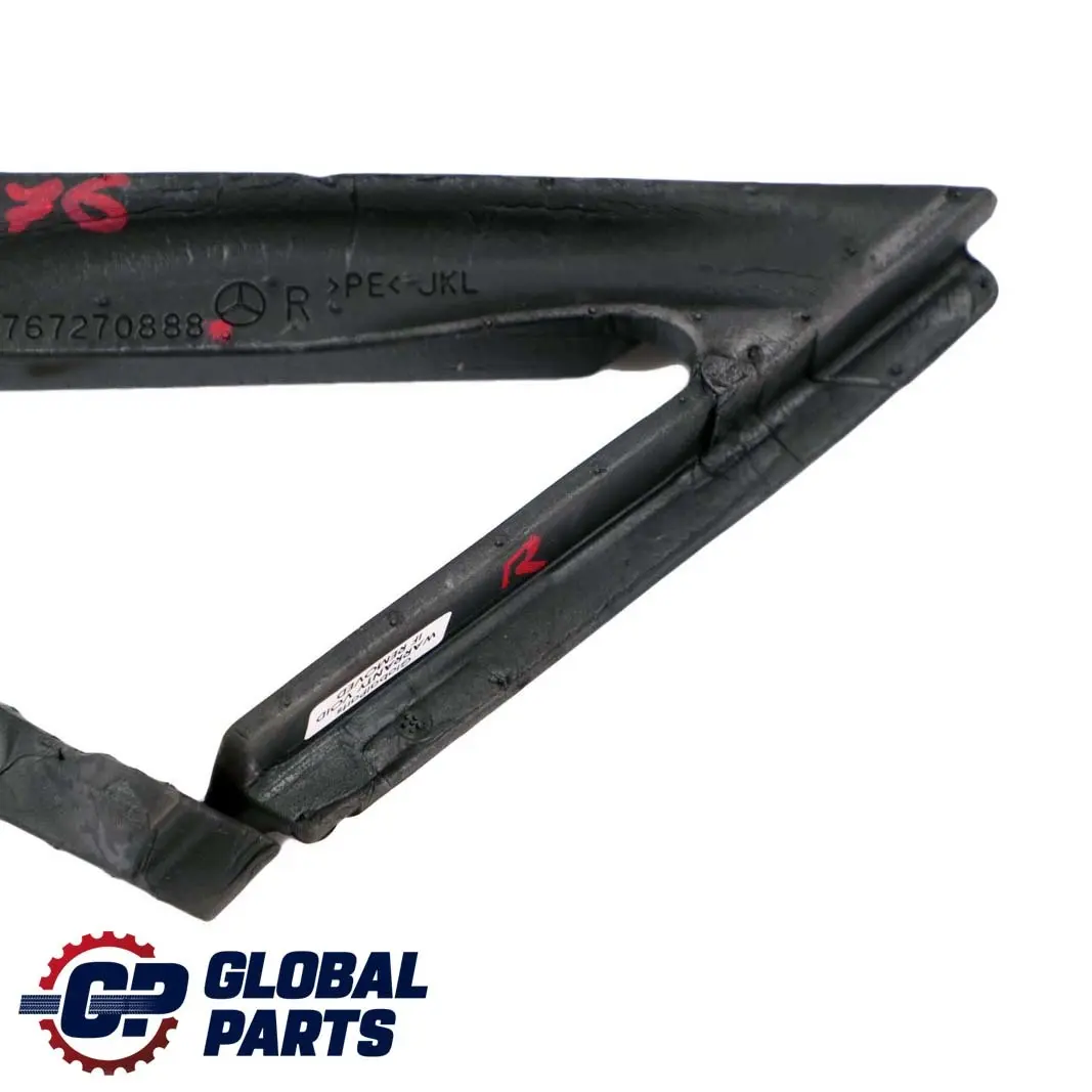 Mercedes-Benz A W176 Right O/S Wing Door Mirror Cover Pillar Seal to with Part number A1767270888 Mercedes-Benz A W176 Right O/S Wing Door Mirror Cover Pillar Seal - SKU A1767270888 - Part number A1767270888