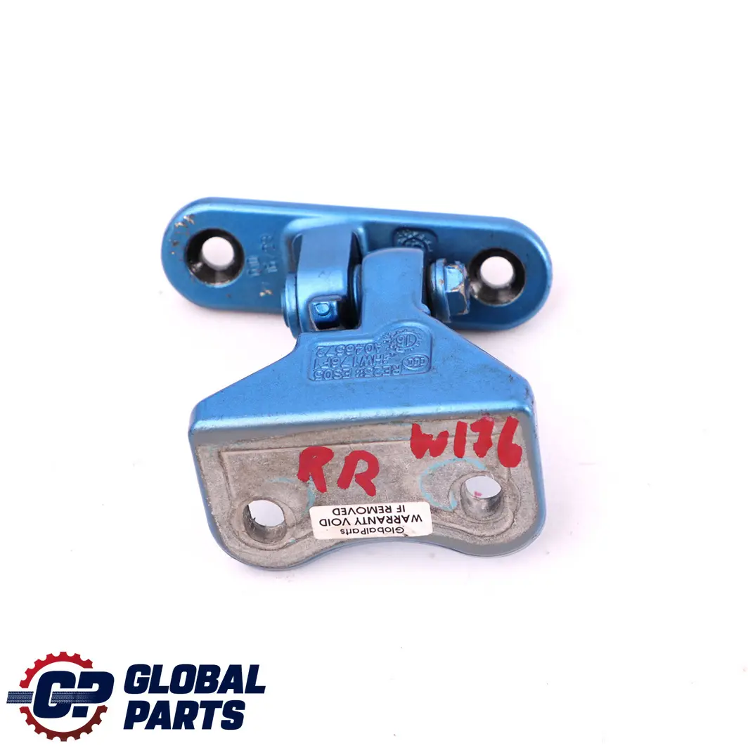  Mercedes-Benz A-Class W176 Rear Right O/S Door Top Upper Hinge South Sea Blue - SKU A1767300637-SSB - Part number A1767300637